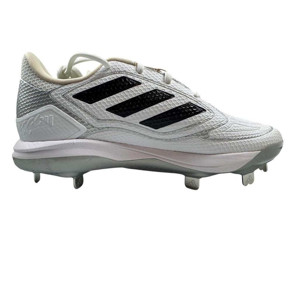 adidas Women's Adizero Purehustle 3 Sneaker, White/Black/Silver Metallic, 8.5